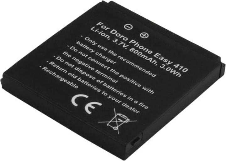 Actual product image Avizar Li-Ion Akku 3.7V 800mAh Doro PhoneEasy 410/611/612