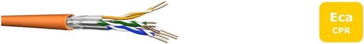 Actual product image Draka Installation cable UC900 HS23, Cat 7, S/FTP, PiMF, orange, 100m ring (S/FTP, CAT7, 100 m)