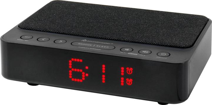 Image du produit Soundmaster Radio-réveil FM-PLL UR124SW, avec fonction de recharge sans fil