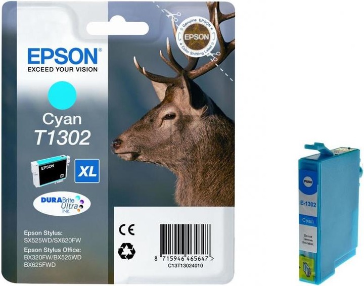 Actual product image Epson T1302 DuraBrite Ultra (C)