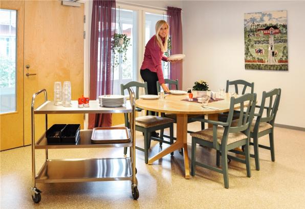 Actual product image Kongamek Edelstahlwagen mit 3 Böden mit Bremse