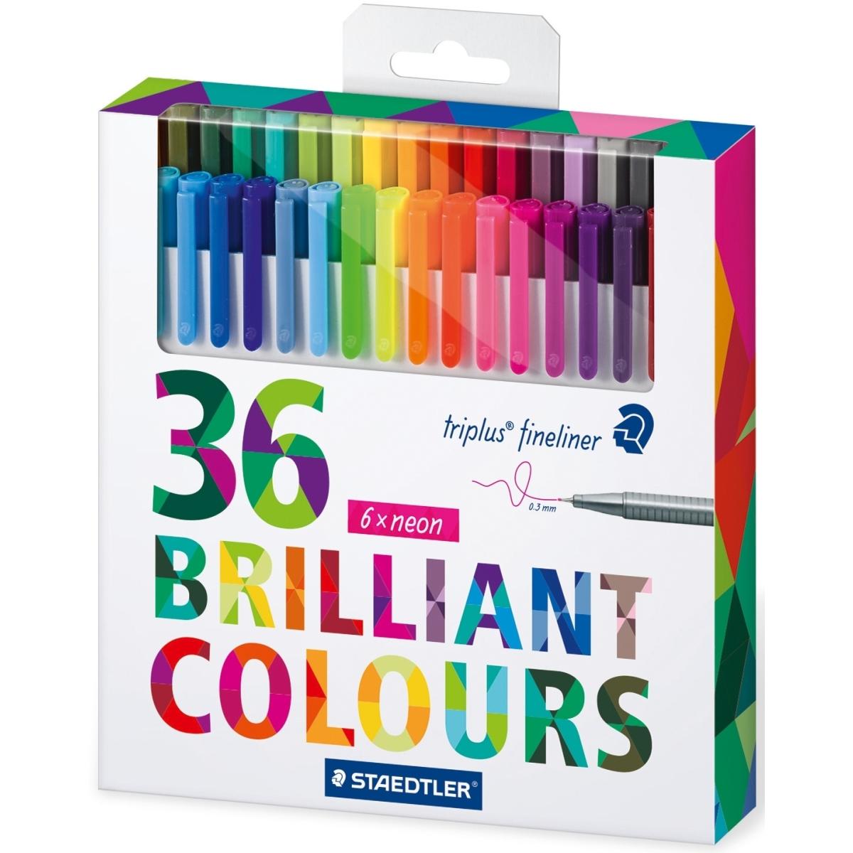 Staedtler, Schreibstifte, Fineliner triplus 36ST (Mehrfarbig, 36 x)
