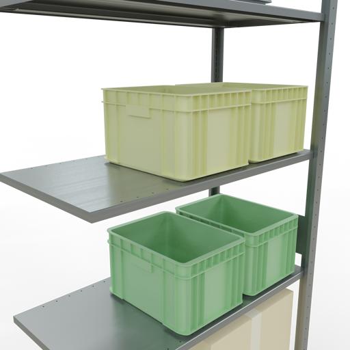 Image du produit Schulte Lagertechnik Système d'assemblage de rayonnages MULTIplus85 avec traverses de longueur