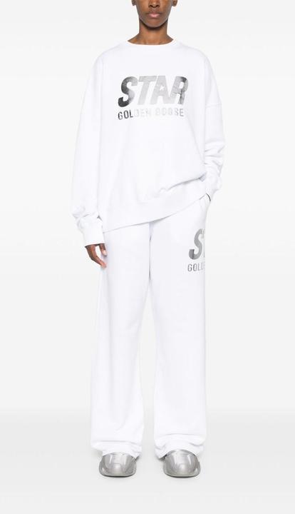 Actual product image Golden Goose cotton crewneck sweatshirt color white (M)
