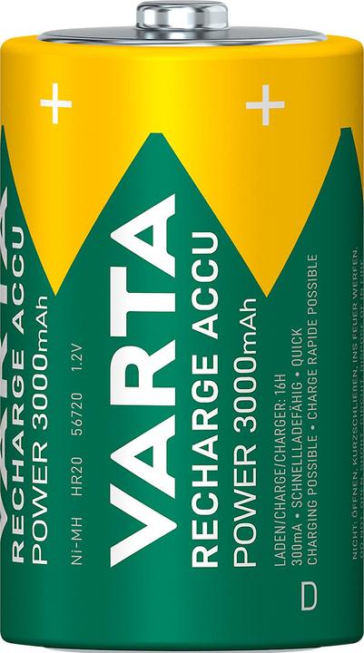 Immagine prodotto Varta Ricarica Accu Power (2 pz., D, 3000 mAh)