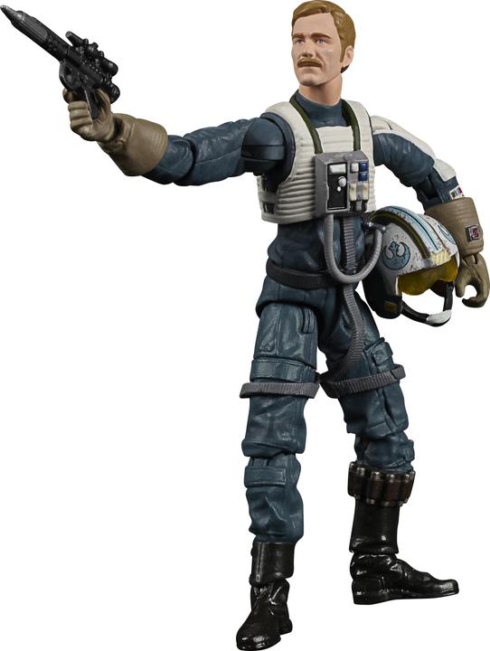 Actual product image Hasbro Star Wars Rogue One The Vintage Collection Antoc Merrick's X-Wing Fighter Vehicle with Figure