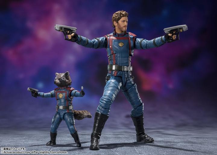 Image du produit Bandai GOTG 3 - Star-Lord & Rocket Raccoon - Figurine S.H. Figuarts 6-15cm
