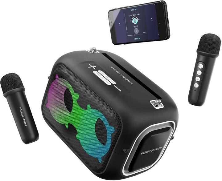 Produktbild Energy Sistem Karaoke Machine | KaraokeStar | 60 W | Bluetooth | Black | 4 Ω | Portable | Wireless connection (8 h)