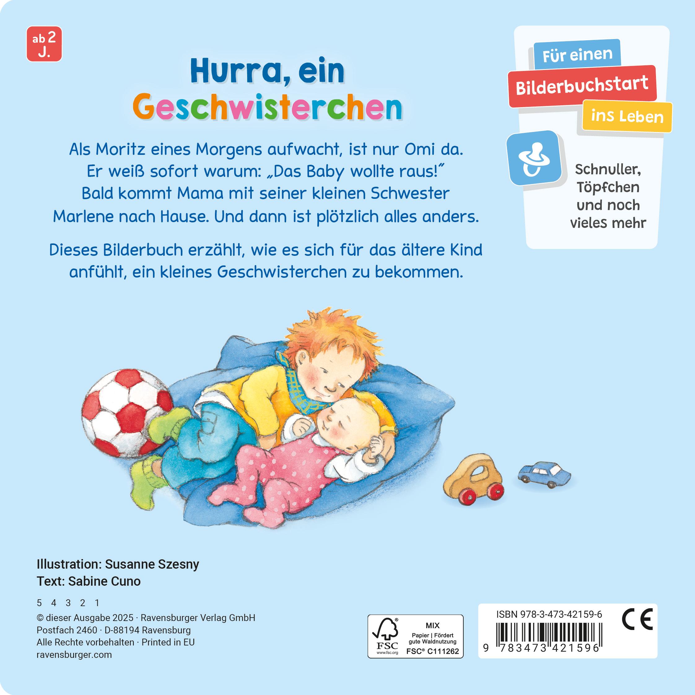 Thumbnail - Ravensburger, Babybücher, Wir sind jetzt vier: Einfühlsame Vorlesegeschichte über den Familienzuwachs (Deutsch)