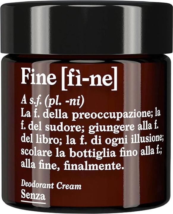 Actual product image [fì-ne] Senza Deodorant Cream (Crème)