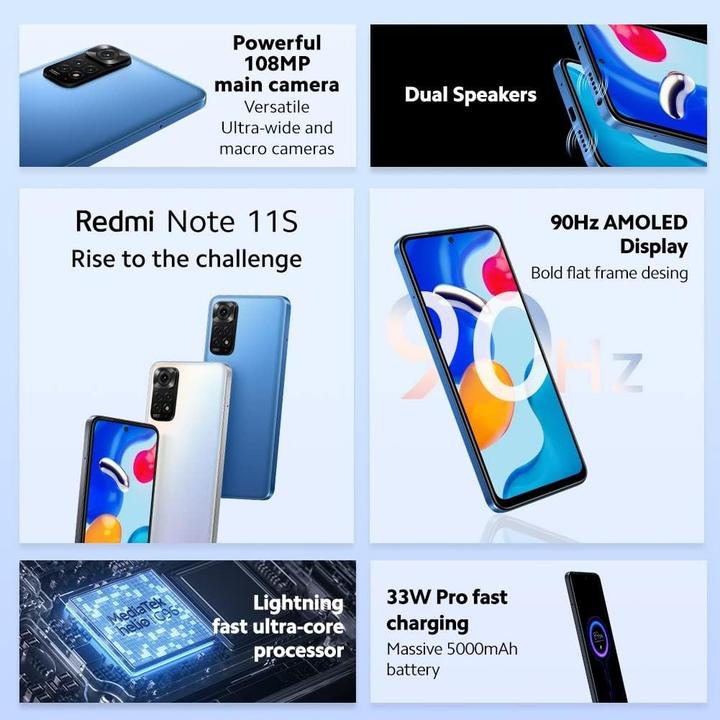 Produktbild Xiaomi Note 11S (64 GB, Twilight Blue, 6.43", Dual SIM, 3G)