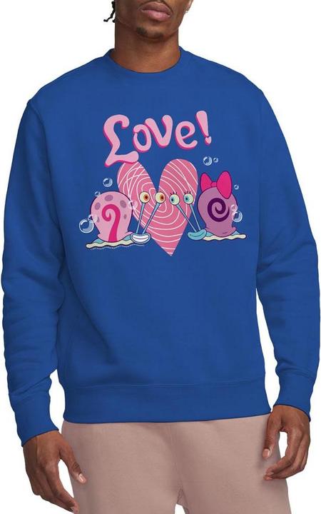 Immagine prodotto Spongebob Squarepants Valentine's Love Felpa Gary e Snellie Adulto Unisex (L)