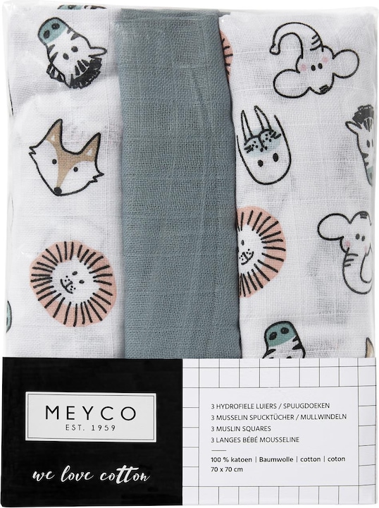 Image du produit Meyco Couches en mousseline (70 cm, 70 cm)