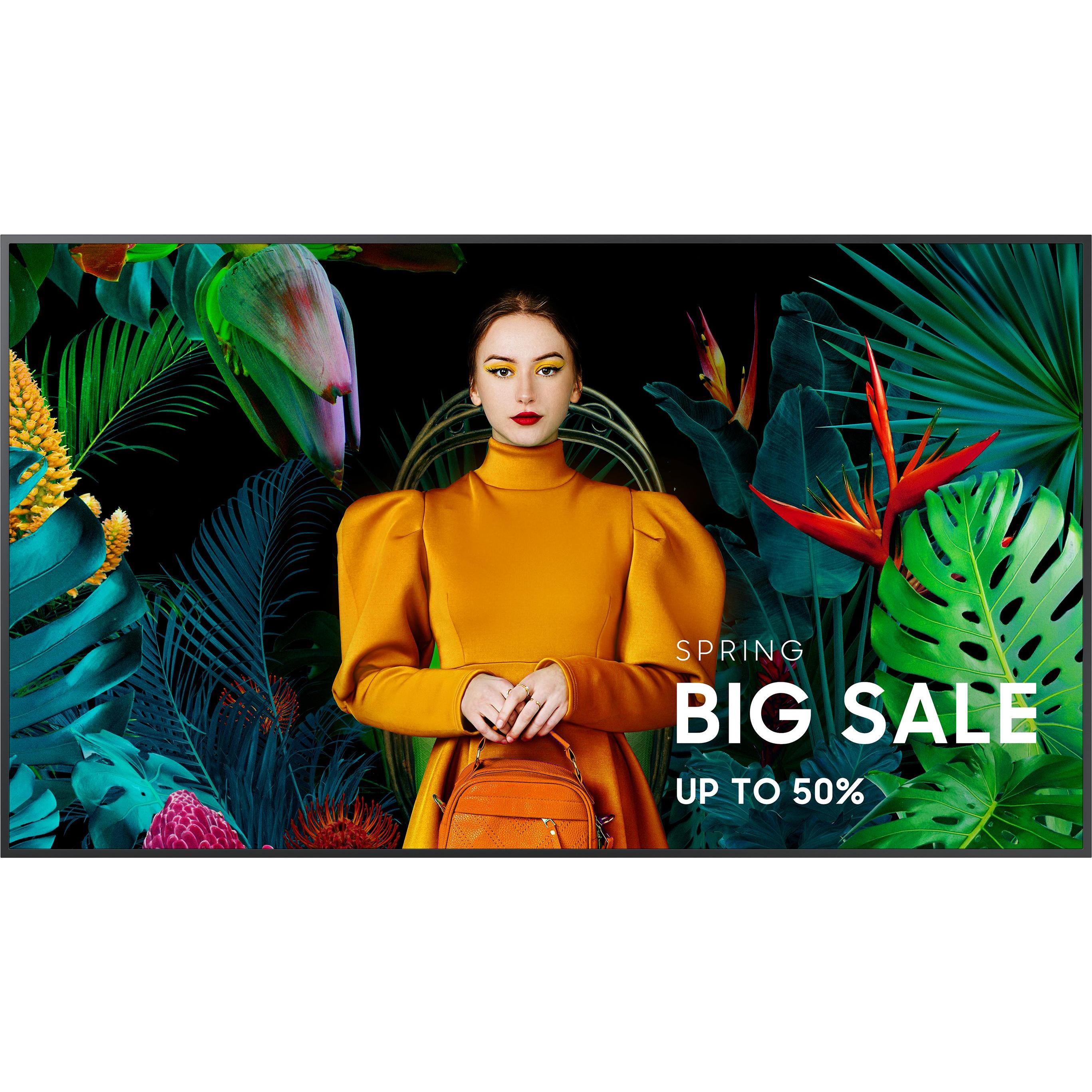 Samsung QM75C (3840 x 2160 Pixel, 75"), Digital Signage, Schwarz