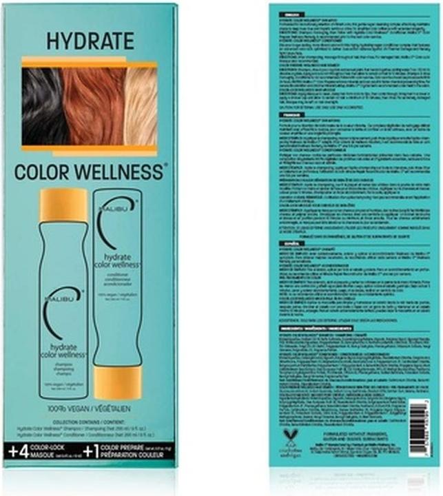 Immagine prodotto Malibu C Hydrate Color Wellness Set 7 Count (Set per la cura dei capelli)