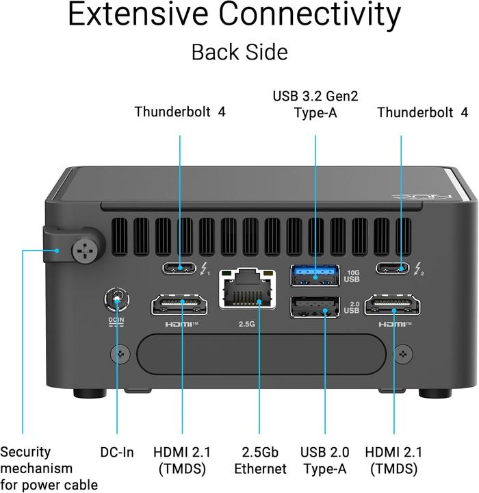 Actual product image ASUS NUC 15 Pro+ (Intel Core Ultra 7 255H)