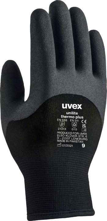 Actual product image Uvex Safety Multi-purpose gloves unilite thermo plus, size 09 (9)