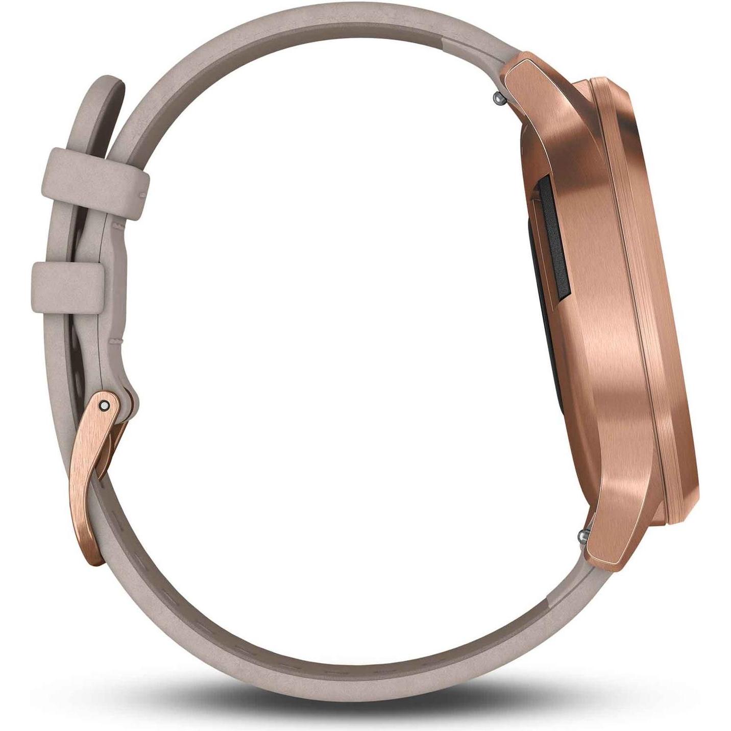 Thumbnail - Garmin Armband (20 mm, Veloursleder, Vivoactive 3, Vivomove HR, Forerunner 645), Uhrenarmband, Grau