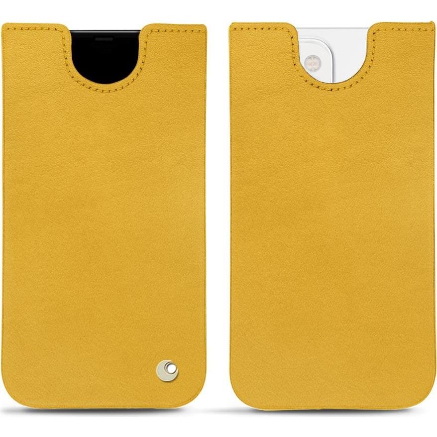 Noreve Lederschutzhülle (Apple iPhone 13), Smartphone Hülle, Orange