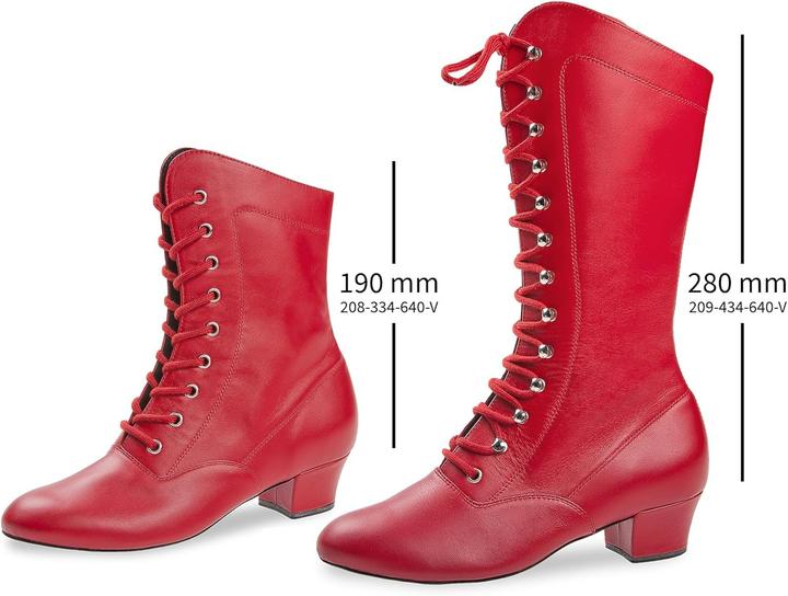 Image du produit Diamant Garde danslaarzen pour femmes en cuir lisse avec semelle VarioSpin et bloc talon (33.5)