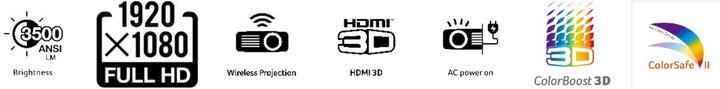 Produktbild Acer H6535i (Full HD, 3500 lm, 1.37 - 1.66:1)