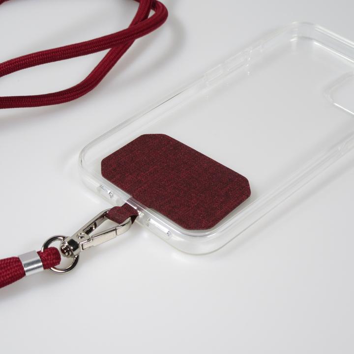 Actual product image PhoneLook Necklace universal adapter for smartphone cases mobile phone chain elegant Bordeaux
