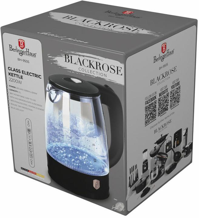 Produktbild BerlingerHaus Haus Wasserkocher 1.7 Liter Black Rose Collection (1.70 l)