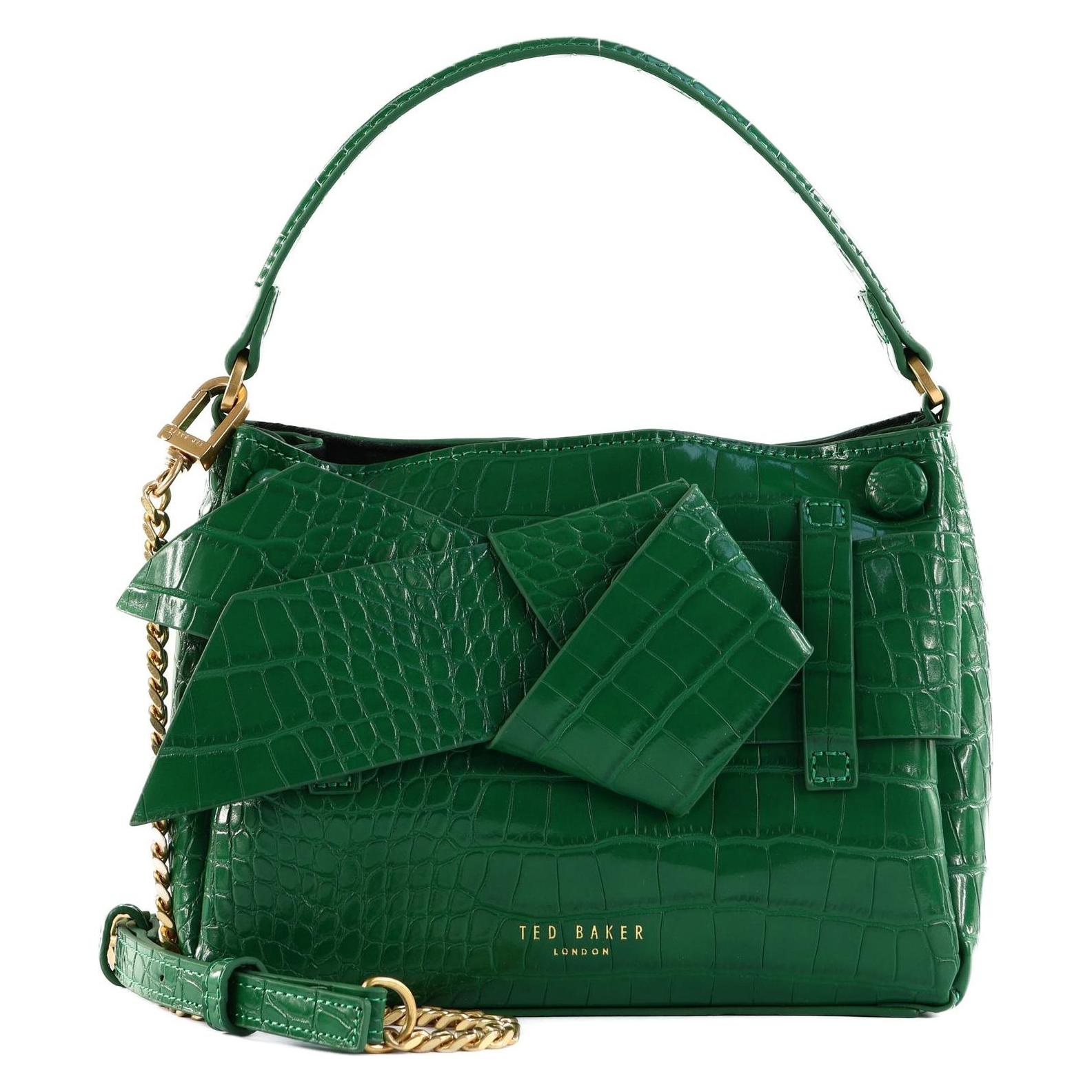 Ted Baker, Damen, Handtasche, Ssansa Knot Bow Mini Top Handle Bag, Grün