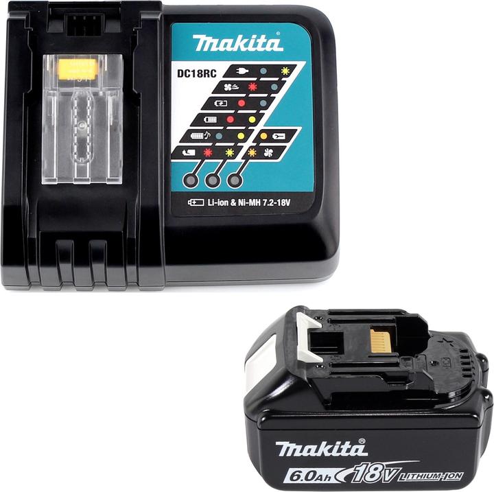 Actual product image Makita DTD 156 RG1J Battery impact wrench 18V 155Nm + 1x battery 6.0Ah + charger + Makpac (Rechargeable battery operated)