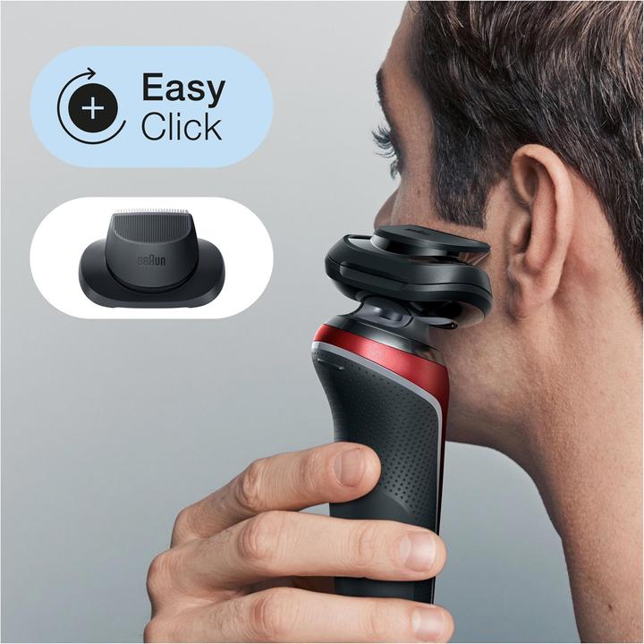 Actual product image Oral-B Braun Series 6 61-R1200s Foil Scraper Trimmer Black, Red