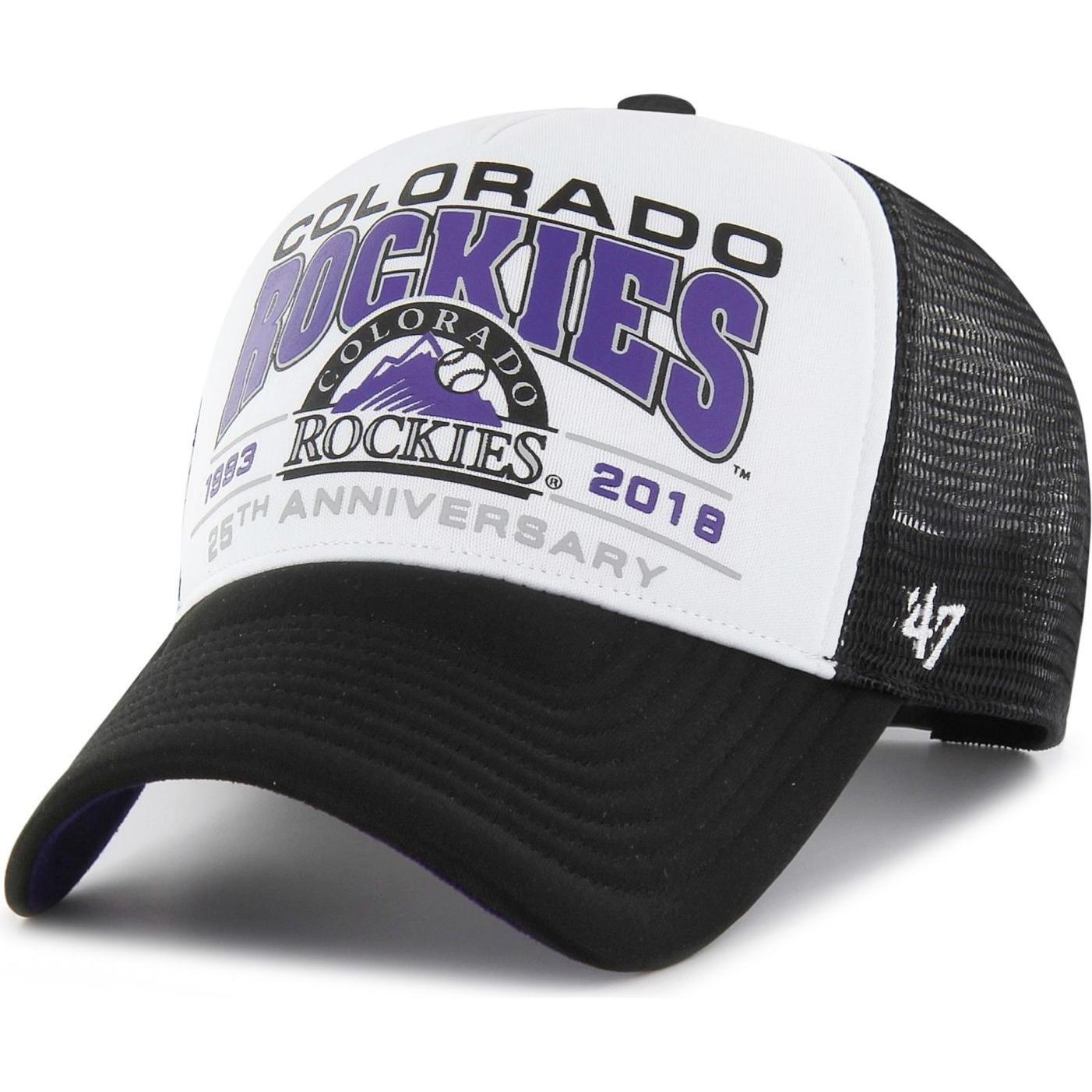 47 Brand, Herren, Cap, Mesh Trucker Cap - Foam Champ Colorado Rockies, Weiss