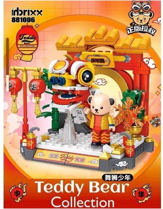 Teddy with Chinese dragon