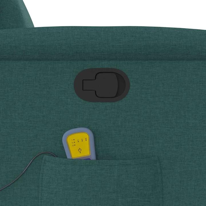 Immagine prodotto VidaXL Poltrona massaggiante con ausilio stand-up in tessuto verde scuro