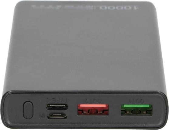 Actual product image Extralink EX.19485 power bank Lithium Polymer (LiPo) Black (10000 mAh, 22.50 W, 37 Wh)