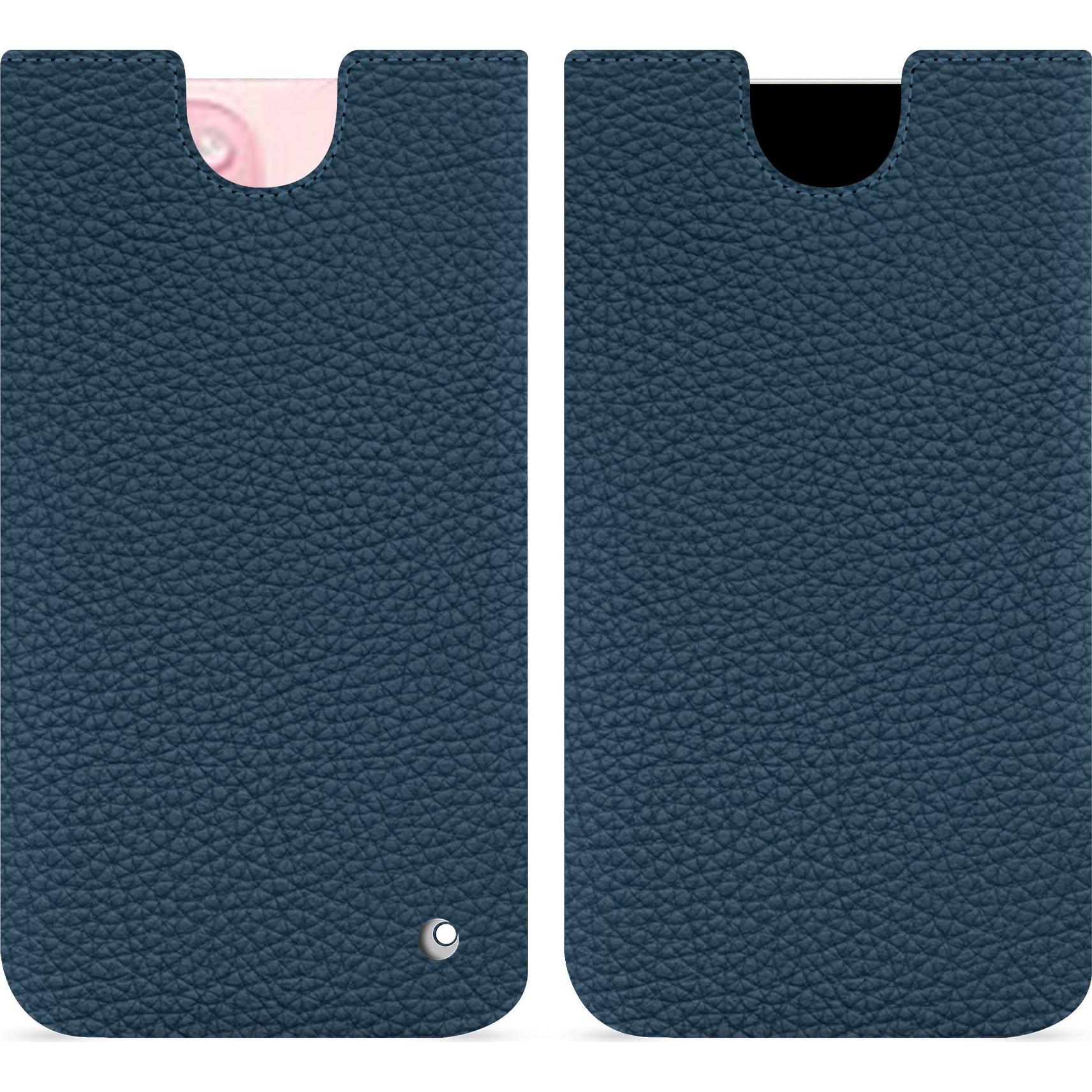 Noreve Lederschutzhülle (Apple iPhone 15), Smartphone Hülle, Blau
