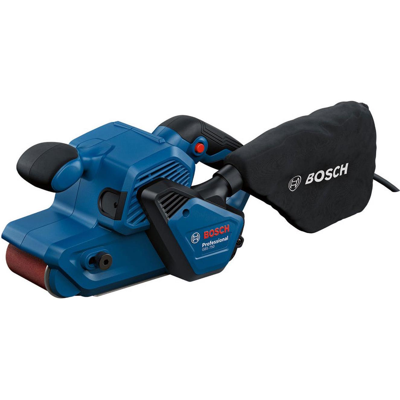 Bosch Professional, Schleifmaschine + Poliermaschine, GBS 750 (Bandschleifer, 850 W)
