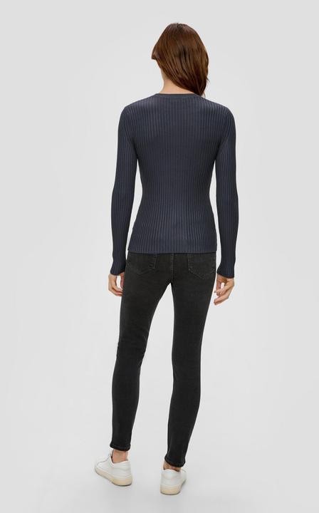 Actual product image S.Oliver Strickpullover Rippstrickpullover aus Viskosemix (46)