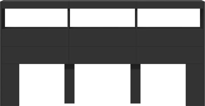 Image du produit vidaXL Kopfteil mit Ablagen (200 x 17 x 102 cm)