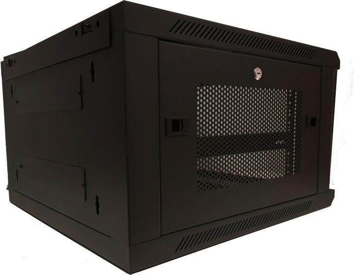 Actual product image Dsit 6 U server enclosure, 19" wall-mounted enclosure with glass door and perforated side panels (WxDxH) (6 RU, 19 inch rack)