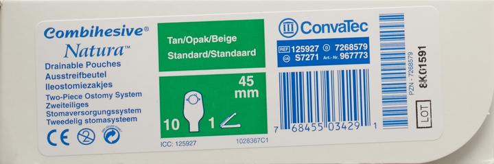 Image du produit ConvaTec Ileo Beutel std opak 45mm (10 pièce(s), 1462.50 ml, 164 g)