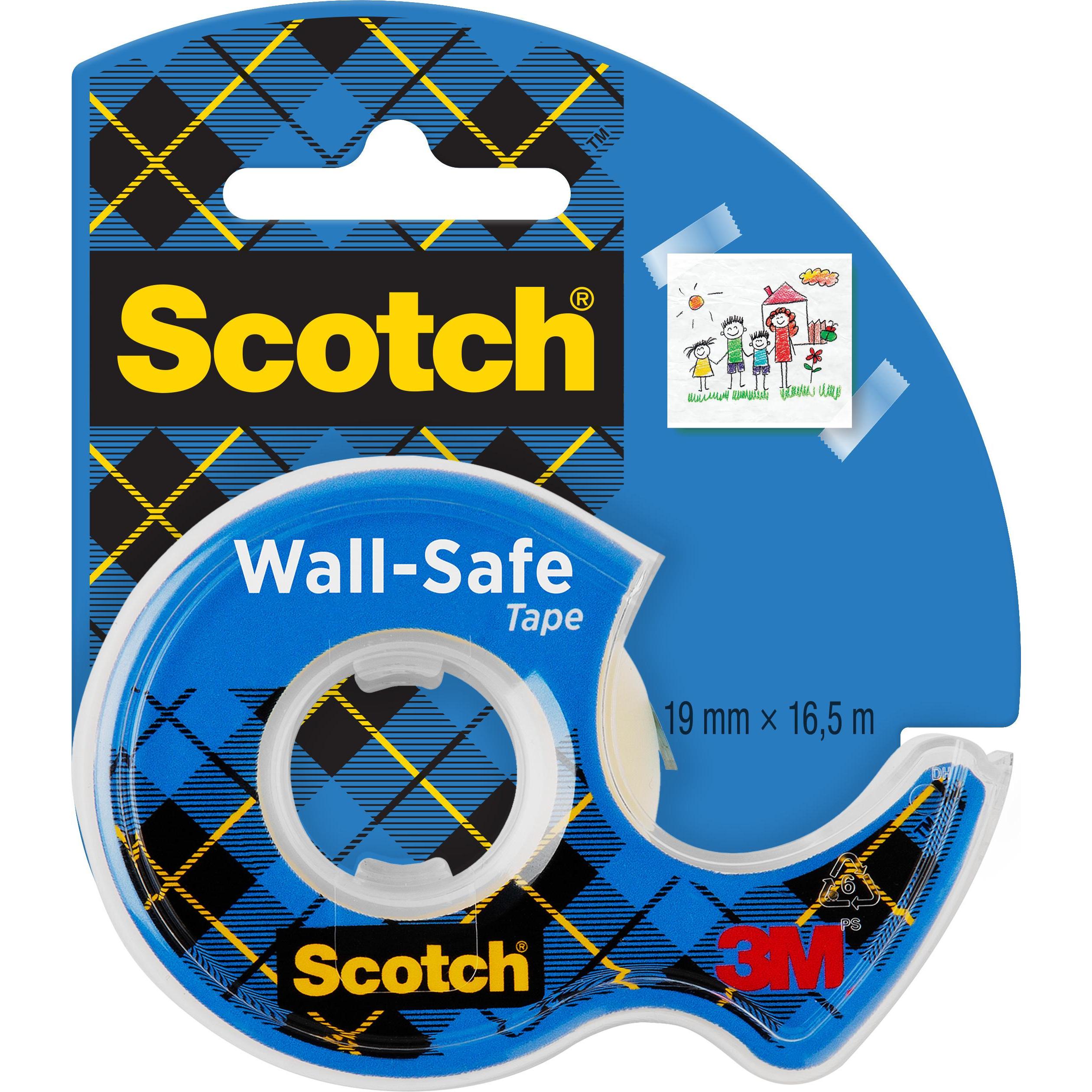 Scotch, Nastro adesivo, Klebeband Wall-Safe Abroller (19 mm)