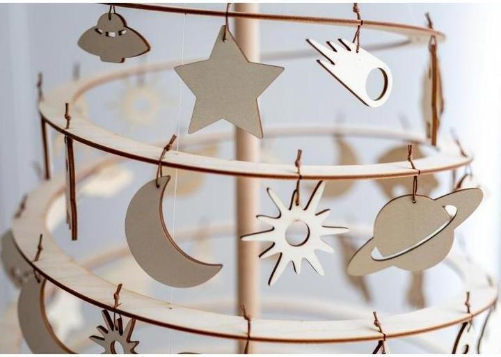 Actual product image Luka Zajc Design 3980721 - SPACE wood decoration, medium