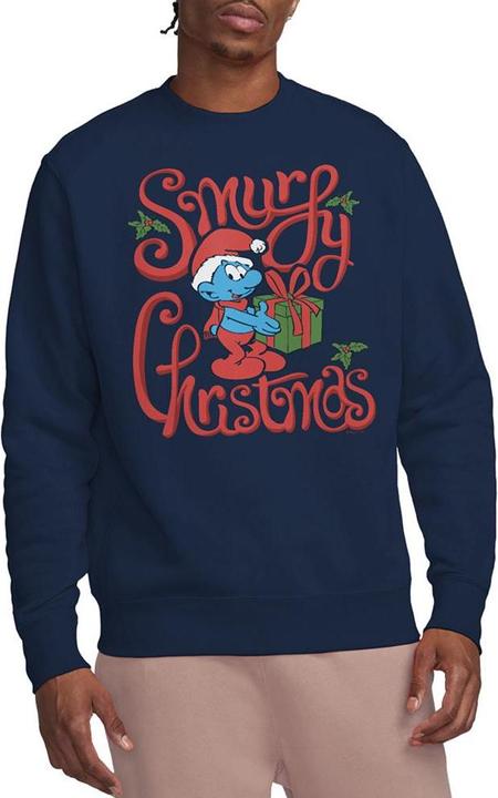Produktbild The Smurfs Erwachsene Schlumpfige Weihnachtsgeschenkverpackung Sweatshirt (M)