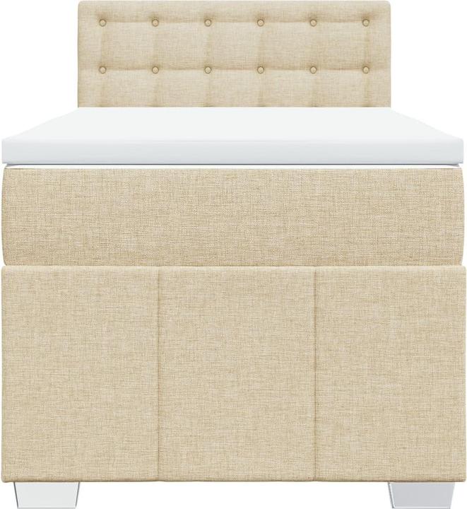 Produktbild vidaXL Bo x springbett mit Matratze 90 x 200 cm Stoff (90 x 200 cm)