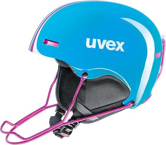 Produktbild Uvex Sports HLMT 5 Race Skihelm, Rosa/Cobalt, L (59-62 cm) (54 cm, L)