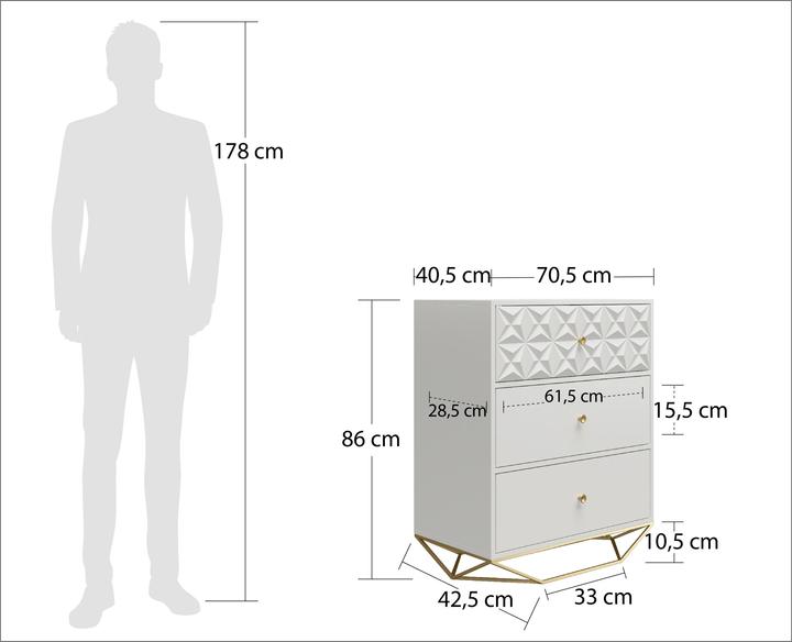 Image du produit CosmoLiving Blair (70 x 40 x 85 cm)