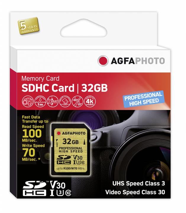 AGFAPHOTO SDHC UHS I U3 32GB Professional High Speed buy at Digitec
