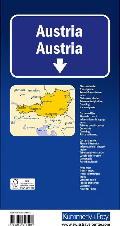 Produktbild Autriche 1:500 000