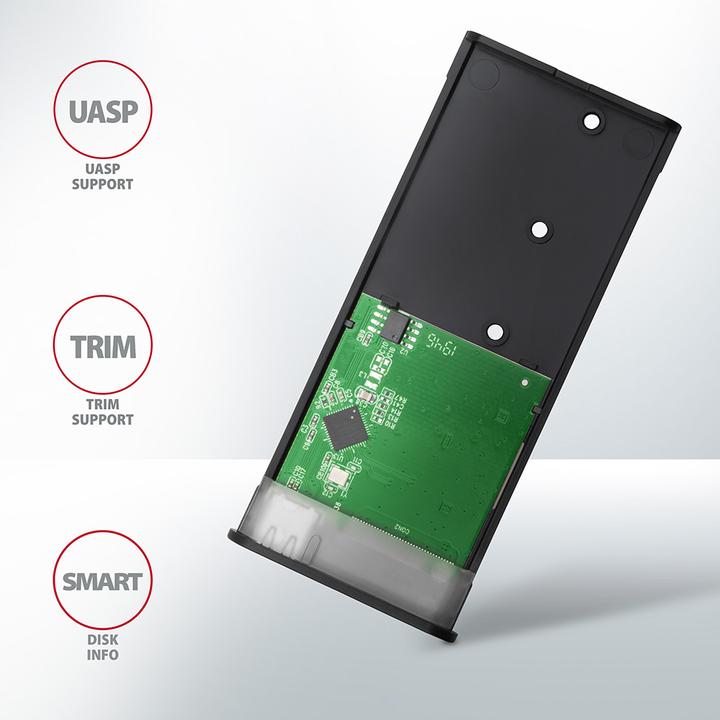 Actual product image Axagon EEM2-SBC external enclosure for M.2 SSDs USB-C 3.2 Gen 2 (M.2)