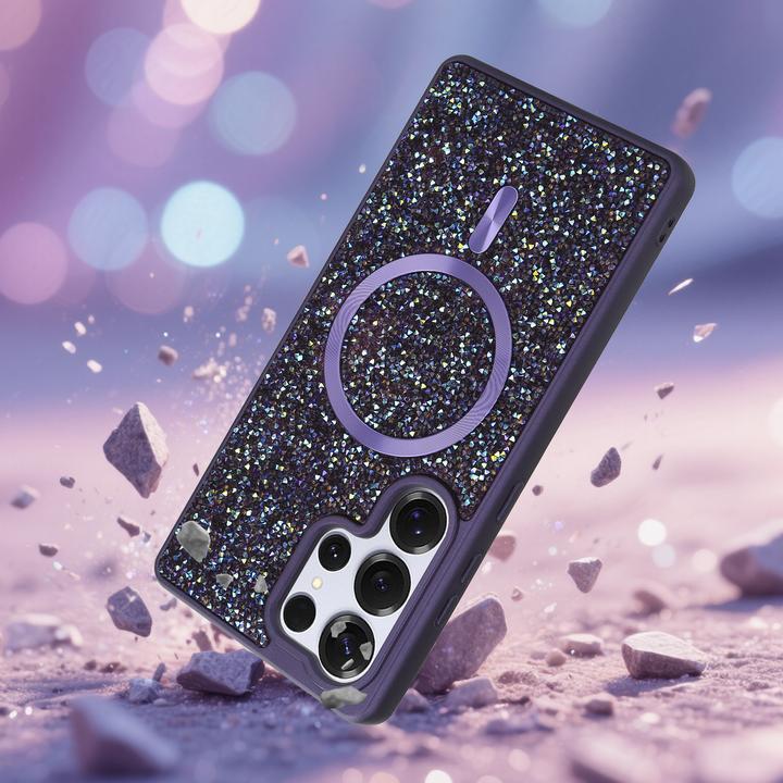 Actual product image Cadorabo Case for Samsung Galaxy S24 ULTRA Glitter Sparkle Design (Samsung Galaxy S24 Ultra)
